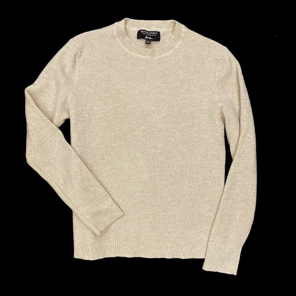 Banana Republic Womens M Sweater Italian Merino Yarn Wool By Baruffa